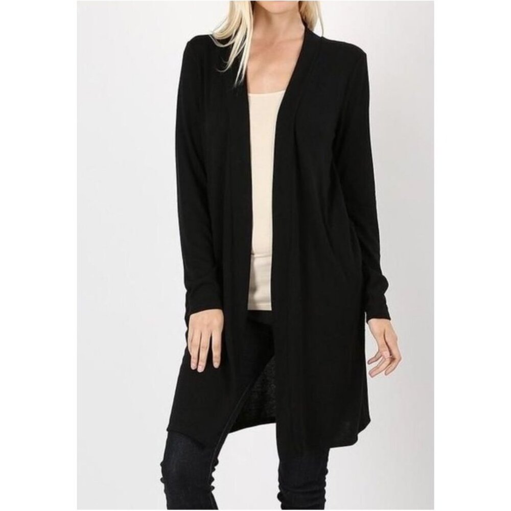 New Abbott Elementary Long Sleeve Cardigan, Black Sizes L, XL